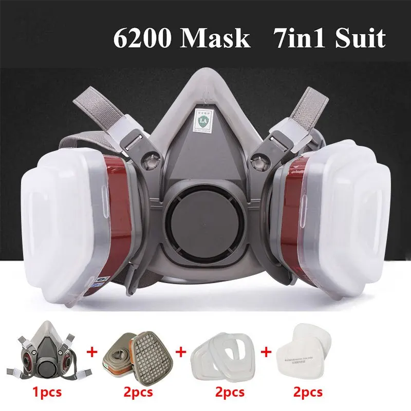 Respirator Half Face - Противогазовая полумаска 7 в 1 с