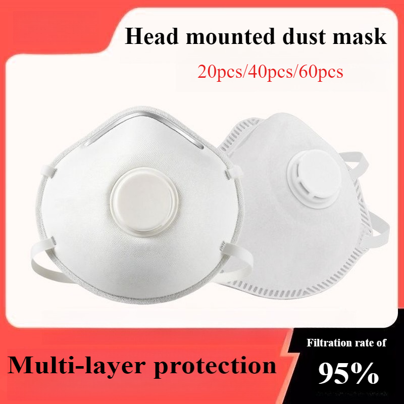 Kn95 Respirator Mask - 20/40/60 шт. Противопылевые маски с клапаном,