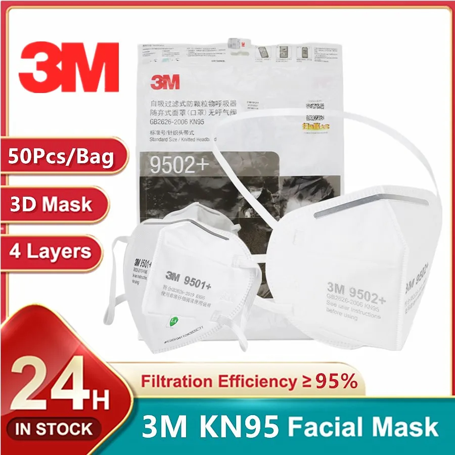 3M Mask 9502+ - Маска для лица 3M KN95 9501